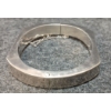 Image 5 : STERLING SILVER BANGLE W/ SAFETY CHAIN