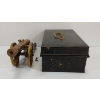 Image 3 : LOT OF 2 - BRASS CANON & DEED BOX W/ KEY