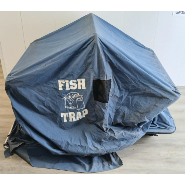 DAVE GENZ FISH TRAP W/ SEAT & SLED - SEE ALL PICS