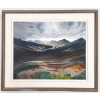 Image 1 : STORMY MOUNTAINS BY KATHLEEN M. DAVIES-BAAS - FRAMED OIL ON CANVAS