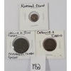 LOT OF 3 - LESLIE & SON TOKEN, ROMAN & CARLO COINS