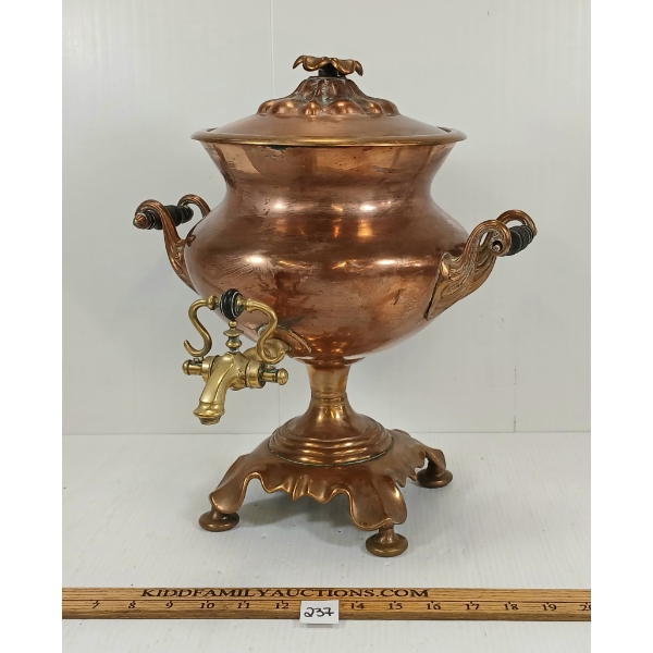 GLENTON & CO. COPPER & BRASS SAMOVAR