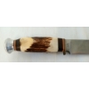 Image 4 : LOT OF 2 - DEER BONE & ANTLER HANDLE KNIVES W/ SHEATHS