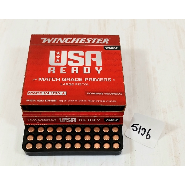 PRIMERS: APPROX 300X WINCHESTER USA READY LARGE PISTOL - WMGLP