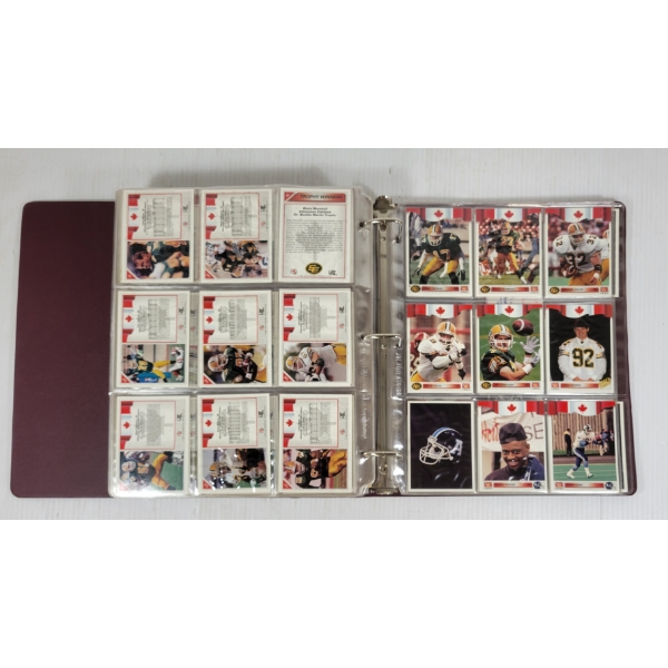 QTY OF CFL TRADING CARDS - INCL 1991 ARGOS & TIGER CATS