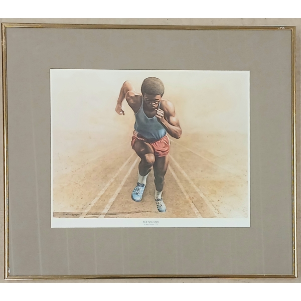 1976 "THE SPRINTER" BY KEN DANBY - FRAMED PRINT