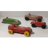 Image 2 : LOT OF 4 - AUBURN & VICEROY RUBBER RACE CARS