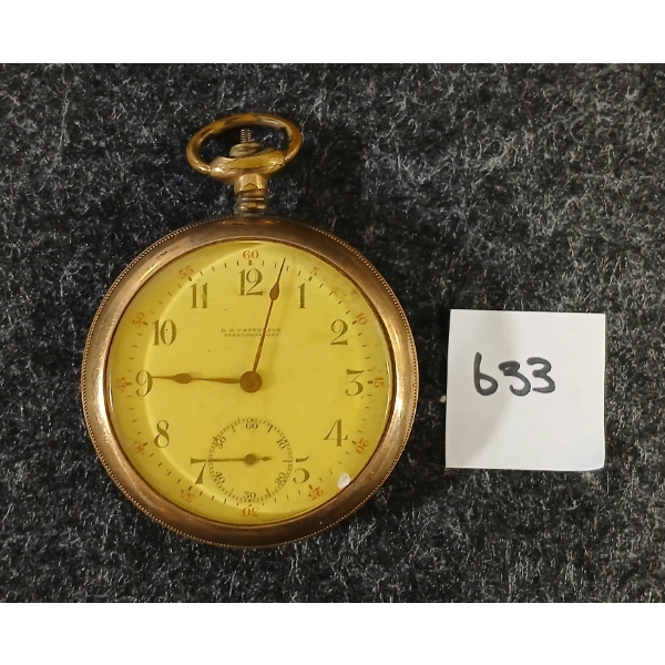 D.H. PATTERSON POCKET WATCH - GOLD FILLED "FORTUNE" 7 JEWELS POCKET WATCH