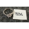Image 3 : PLATINUM PLATED SIMULATED DIAMOND CHANEL RING