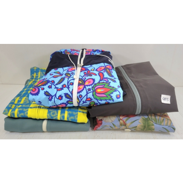 LOT OF 5 - MEN'S ZIP-UP SWEATERS & JACKETS - MFG POLER, WESC, PENFIELD, ETC