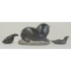 Image 4 : LOT OF 3 - BIRDS & SEAL - SIGNED - STONE 