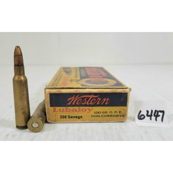 AMMO: 20X WESTERN LUBALOY - .250-3000 SAV - 100GR - OP EXP