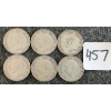 Image 2 : LOT OF 6 - 1948 CDN 25 CENT COINS
