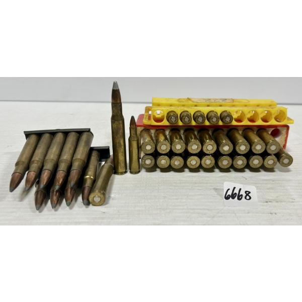 AMMO: 30X WIN .30-06 SPRG - SP & 6X IVI .222 REM - SP