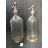 Image 2 : LOT OF 2 - ADANAC SODA & G. FAUMAN - CLEAR ACID-ETCHED - 26OZ SELTZER BOTTLES