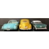 Image 6 : LOT OF 3 - BURAGO DIECAST 1955 BEETLE, 1957 CHEVROLET CORVETTE & 1957 CHEVY BEL AIR MODELS