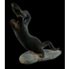 Image 1 : OTTER W/ FISH BY JOANASIE JACK ITTUKALLAK (PRS CDN ARTIST) - STONE