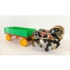 Image 4 : MARX PANEL WAGON TWO HORSE TEAM W/ BOX