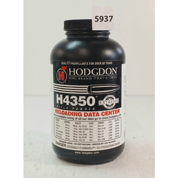 POWDER: HODGDON H4350 RIFLE POWDER - 1LBS - SEALED