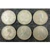 Image 2 : LOT OF 6 - 1957-1966 CDN 25 CENT COINS