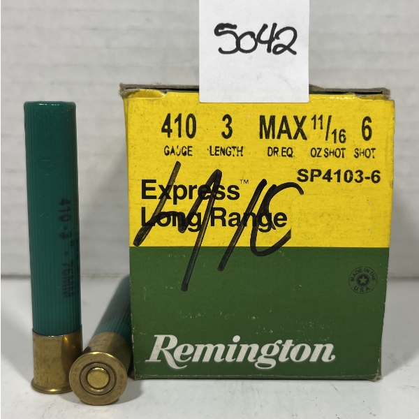 AMMO: 25X REMINGTON .410 - 3IN - #6 SHOT