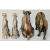 Image 4 : LOT OF 4 - CAST IRON BUFFALO & PIG COIN BANKS & GREYHOUND FIGURES
