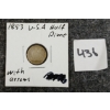 Image 1 : 1853 U.S. SEATED LIBERTY HALF DIME COIN 