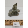 Image 4 : "INUKSHUK AND WOLF" BY POOTOOGOOK JAW - STONE