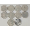 Image 2 : LOT OF 10 - 1964-1968 CDN 25 CENT SILVER COINS
