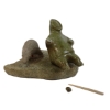 BEAR HUNTING SCENE - SIGNED - STONE & BONE