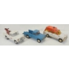 Image 2 : LOT OF 3 - TONKA PRESSED STEEL JEEP PICKUP TRUCK, AMBULANCE & WRECKER