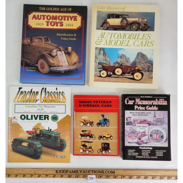 LOT OF 5 - CAR COLLECTIBLES PUBLICATIONS - INCL "TRACTOR CLASSICS", "AUTOMOTIVE TOYS", ETC