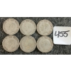 Image 2 : LOT OF 6 - 1948 CDN 25 CENT COINS