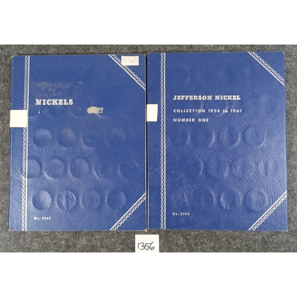 LOT OF 2 - 1939-1970 U.S. NICKELS BOOKLETS