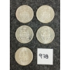 Image 2 : LOT OF 5 - 1962 CDN 50 CENT SILVER COINS