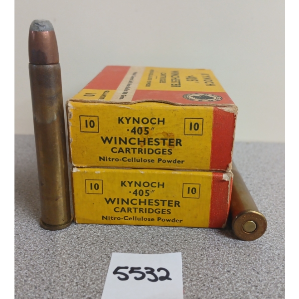 AMMO: 20X KYNOCH .405 WIN - 300GR