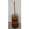Image 1 : REPURPOSED BUTTER CHURN SIDE TABLE