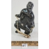 Image 2 : HUMAN CARRYING ANIMAL HIDE - SIGNED - STONE & LEATHER