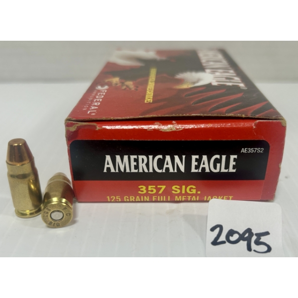AMMO: 49X FEDERAL .357 SIG - 125 GR FMJ