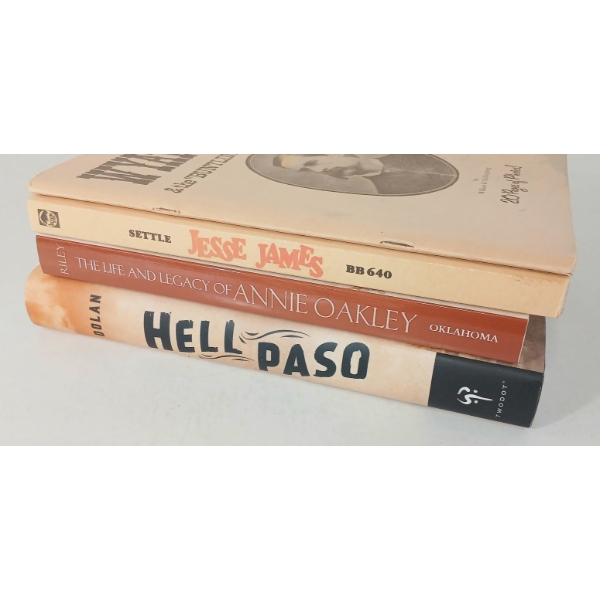 LOT OF 4 - "JESSE JAMES WAS HIS NAME", "THE LIFE & LEGACY OF ANNIE OAKLEY", "HELL PASO", ETC