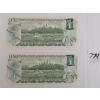 Image 2 : LOT OF 2 - 1973 CDN $1 BANKNOTES - SEQUENTIAL