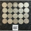 Image 1 : LOT OF 20 - 1919-1968 CDN 25 CENT COINS