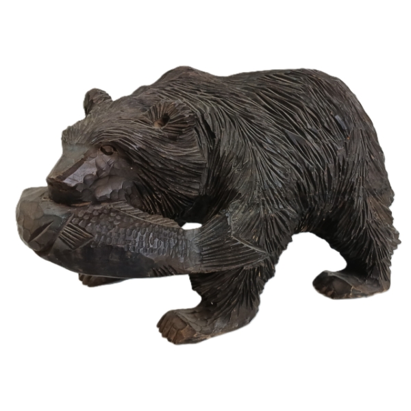 WOOD CARVED BEAR BY KANEKO CRAFTS