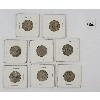Image 1 : LOT OF 8 - CDN 25 CENT SILVER PCS - INCL 1941 & 1943, ETC.