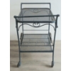 Image 3 : RUSSELL WOODARD WROUGHT IRON DRINK CART - C. 1960'S