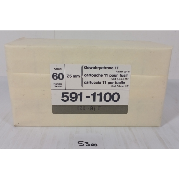 AMMO: QTY OF 7.5XSS SWISS - SEALED
