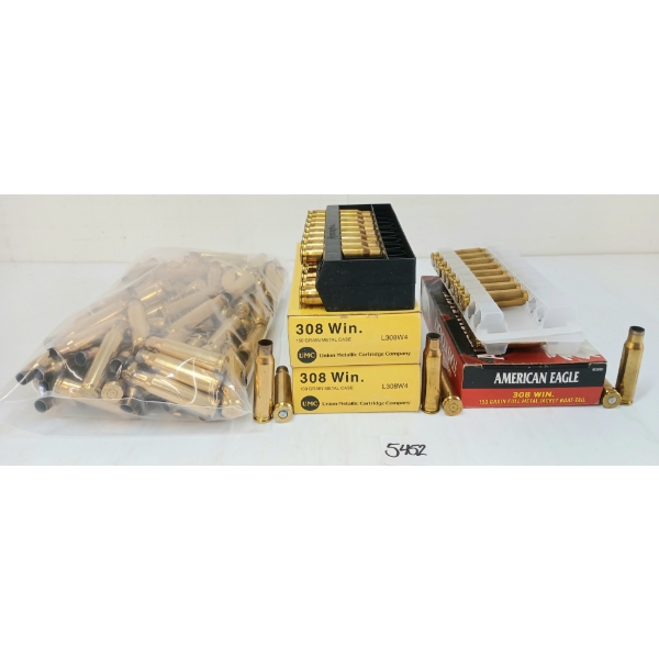 BRASS: 180X MIXED .308WIN - ONCE FIRED