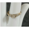 Image 1 : LADIES' GOLD DIAMOND ENGAGEMENT RING