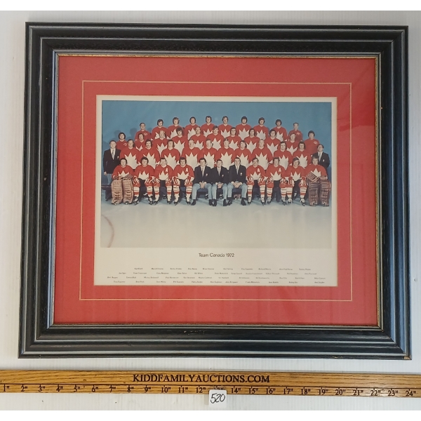 1972 TEAM CANADA FRAMED PHOTO