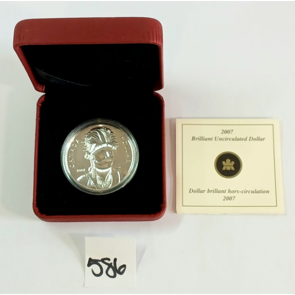 2007 RCM $1 SILVER COIN - CELEBRATING THAYENDANEGEA